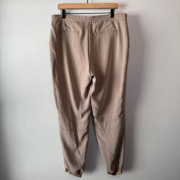 Lauren Ralph Lauren Women's Drawstring Jogger Pants Tan Size 12 - Picture 7 of 9